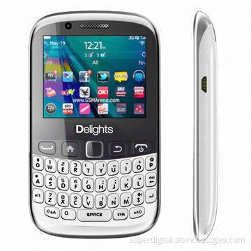 Cheap QWERTY Mobile Phones, Dual-SIM, Quad-band, MTK6252, Support TV/GPRS/Bluetooth/Flashlight